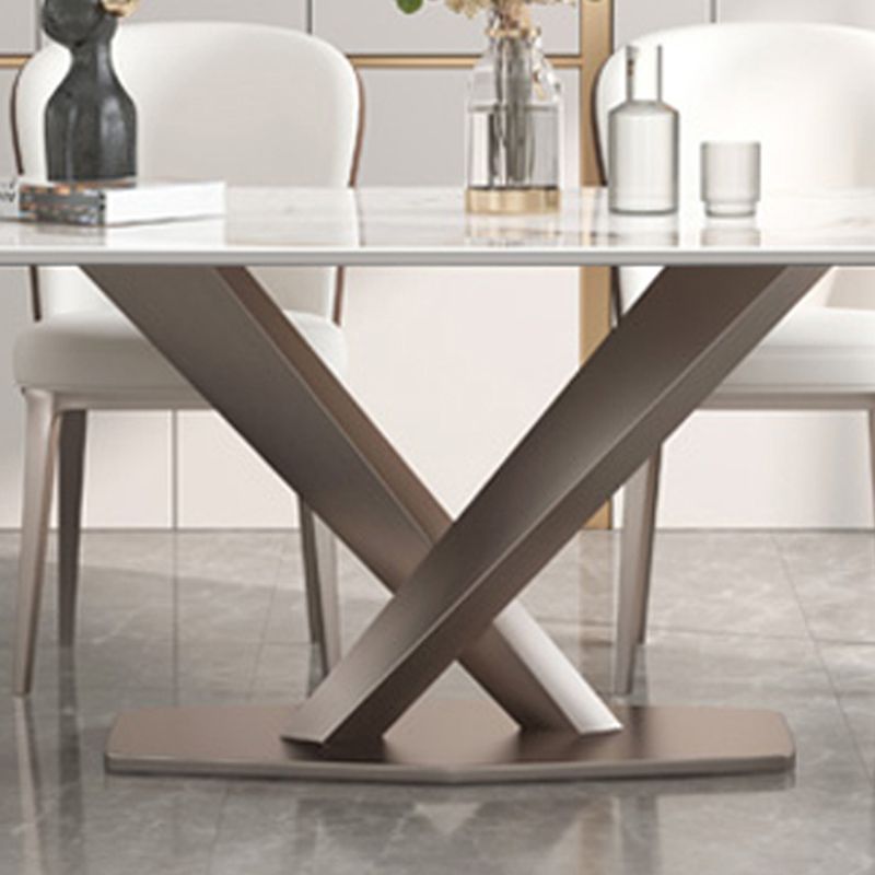 Designer Style 1/4/5/7 Pieces Rectangle Dining Set Sintered Stone Dining Room Table Set