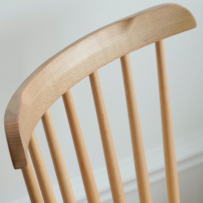 Solid Wood Armless Dining Chairs Contemporary Dining Accent Chair