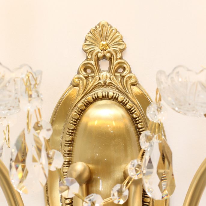 Kristall Kerze Wandleuchte Moderne Stil Multi -Lichter Wandmontagelampen