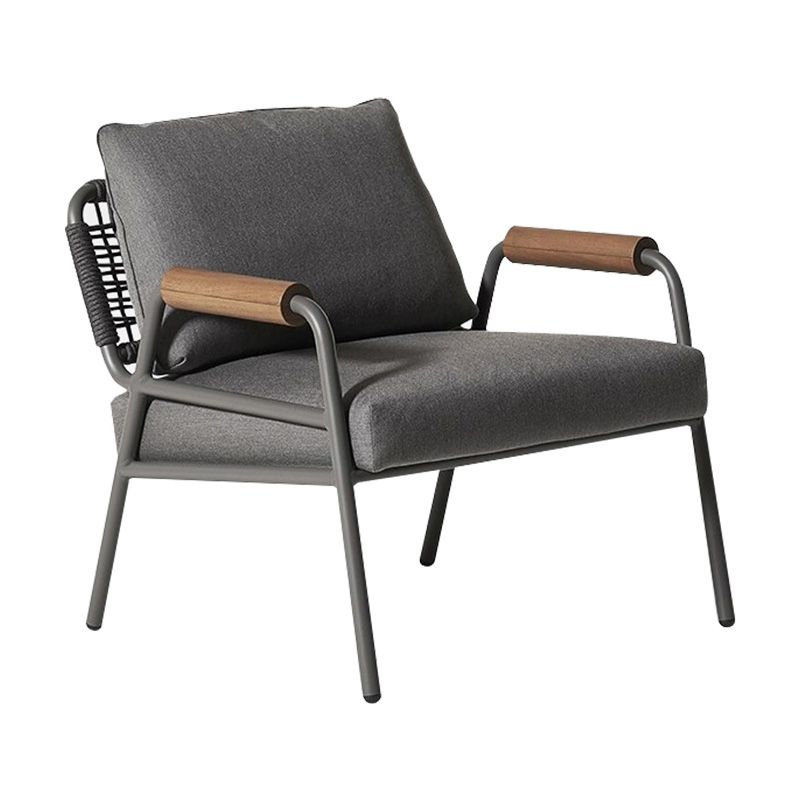 27.56" Wide Scandinavian Style Single Sofa Chair Fixed Back Arm Chair