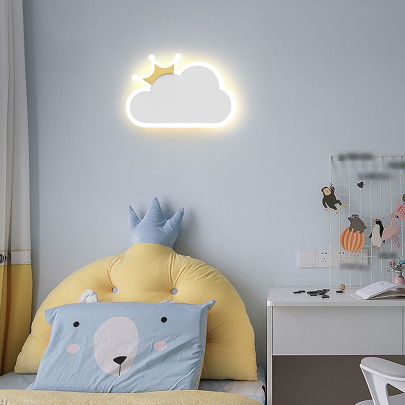 Metal Macaron Color Spliques Splone Cloud Forma LED de estilo de montaje de pared de estilo simple