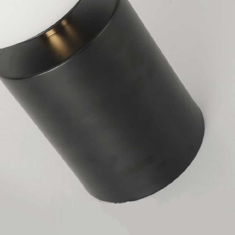 Lámpara de mesa global de estilo simple Vidrio 1 Bulbo Bomberna de la noche Luz de stand