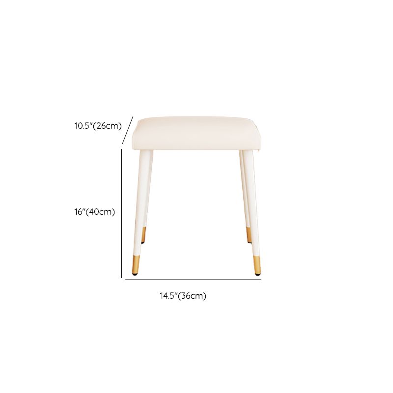 15" Wide Contemporary Make-up Vanity Wooden White Dressing Table
