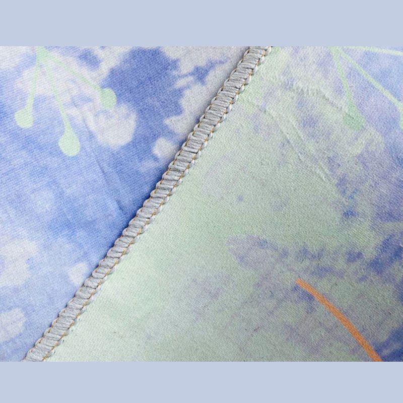 Comfortable Area Rug Geometric Print Polyester Rug Stain Resistant Indoor Carpet