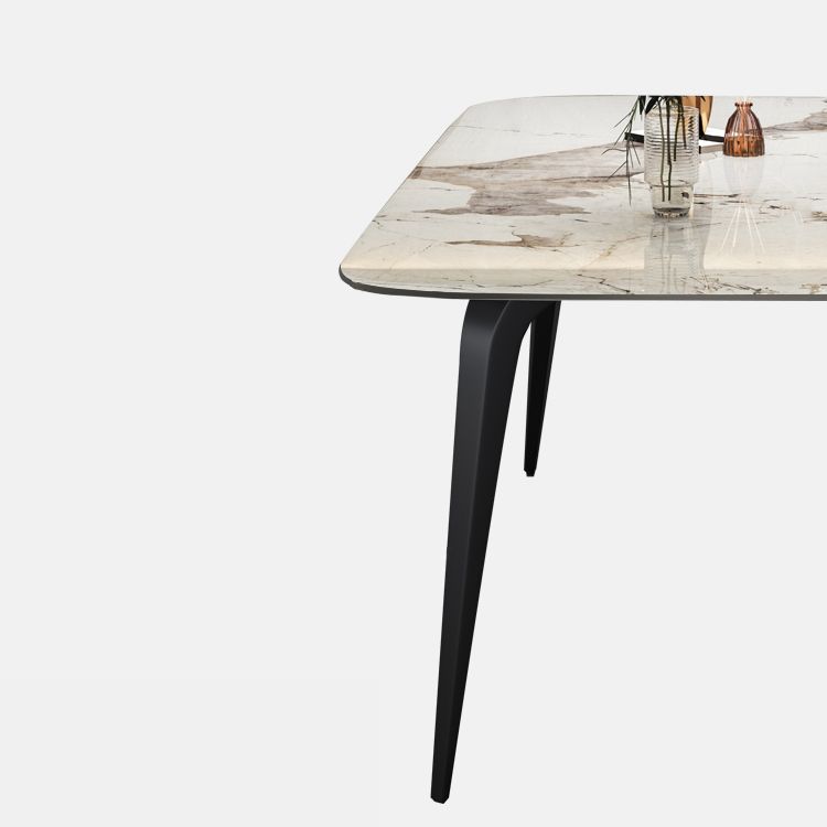 Modern Style Set 1/4/5/7 Pcs with Rectangle Dining Table and Wingback Chairs