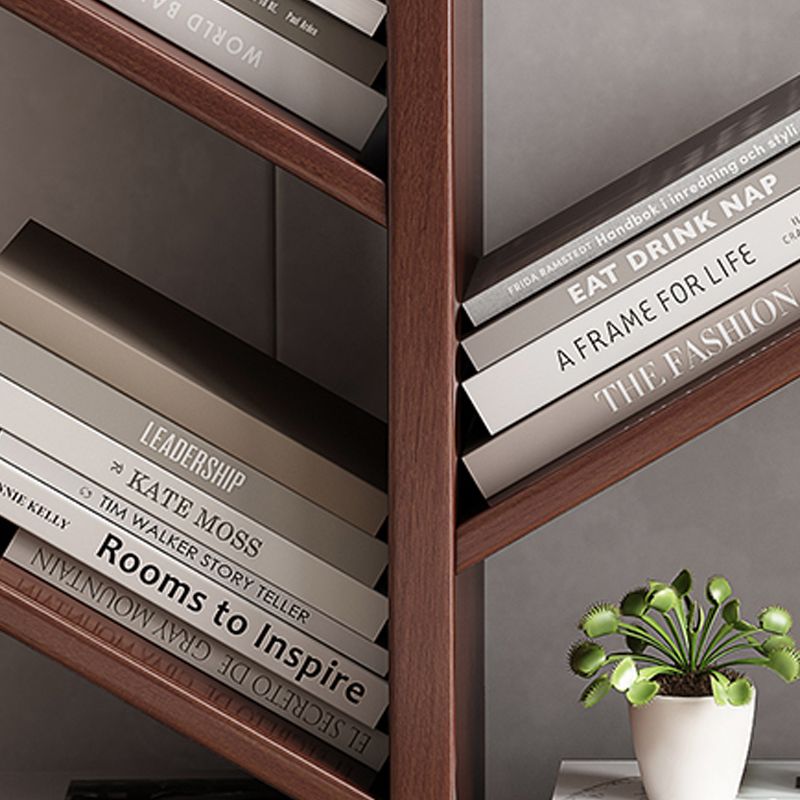 Zeitgenössischer Etagere Bücherregal Holz Open Back Bookshelp für Zuhause