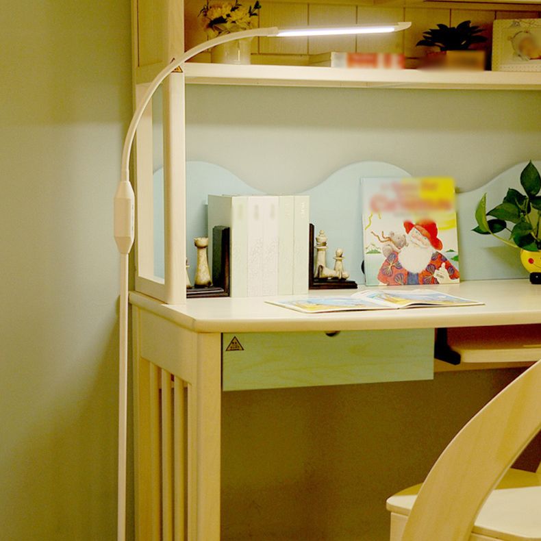 Modern Linear Floor Lamp Metal 1 Light LED Floor Light for Living Room