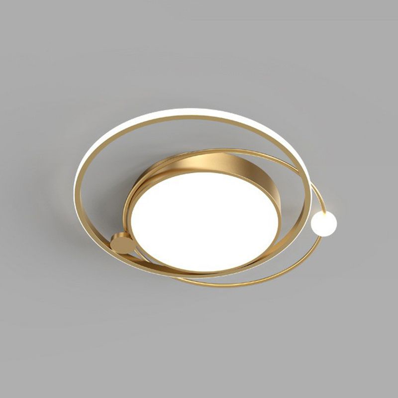 Plafonnier LED circulaire en acrylique de Style moderne, luminaire décoratif d'intérieur, idéal pour une chambre à coucher