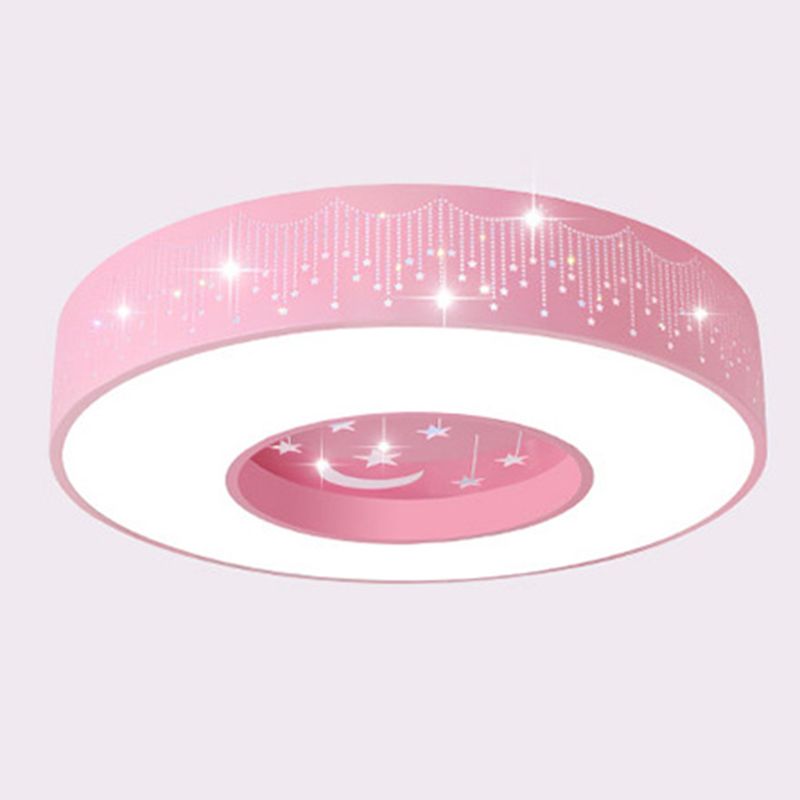 Circular Flush Mount Light Fixture Kids Acrylic Flush Mount