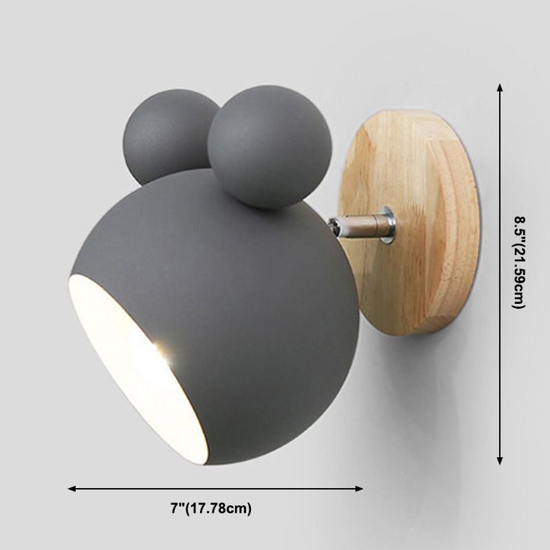 Estilo moderno Diclas de pared Nórdica Nórdica Malas de la cabeza en forma de mouse en forma de mouse para la cabeza para la cama