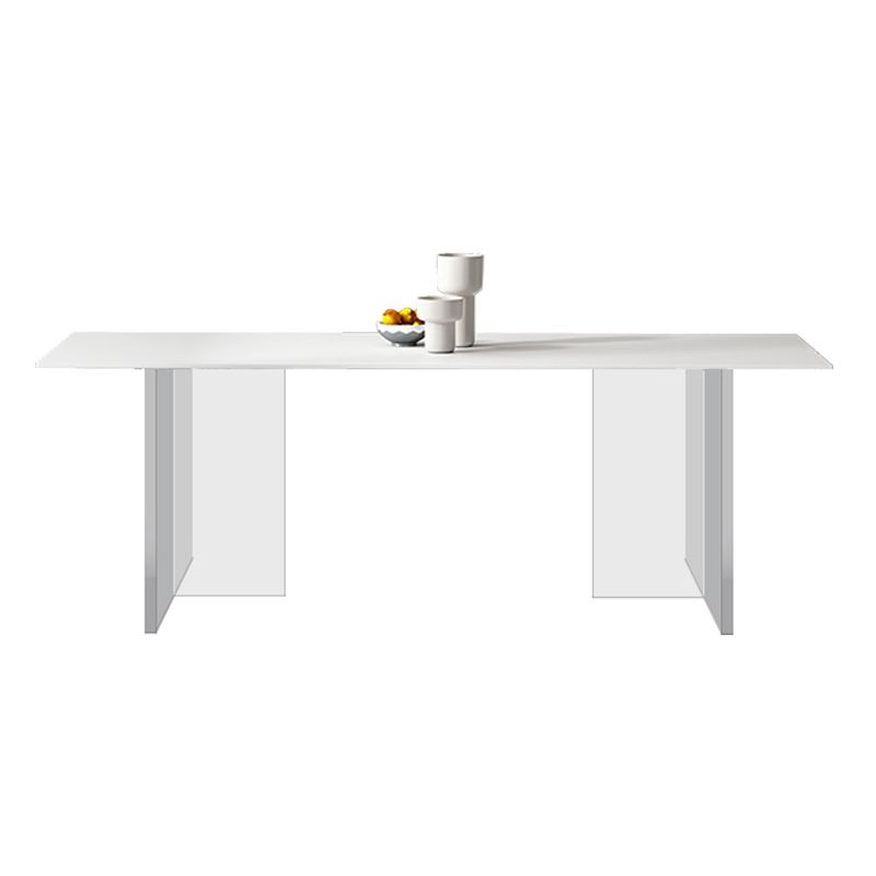 Modern Style Sintered Stone Dining Table Set White 1/4/6/7/8 Pieces Dining Set
