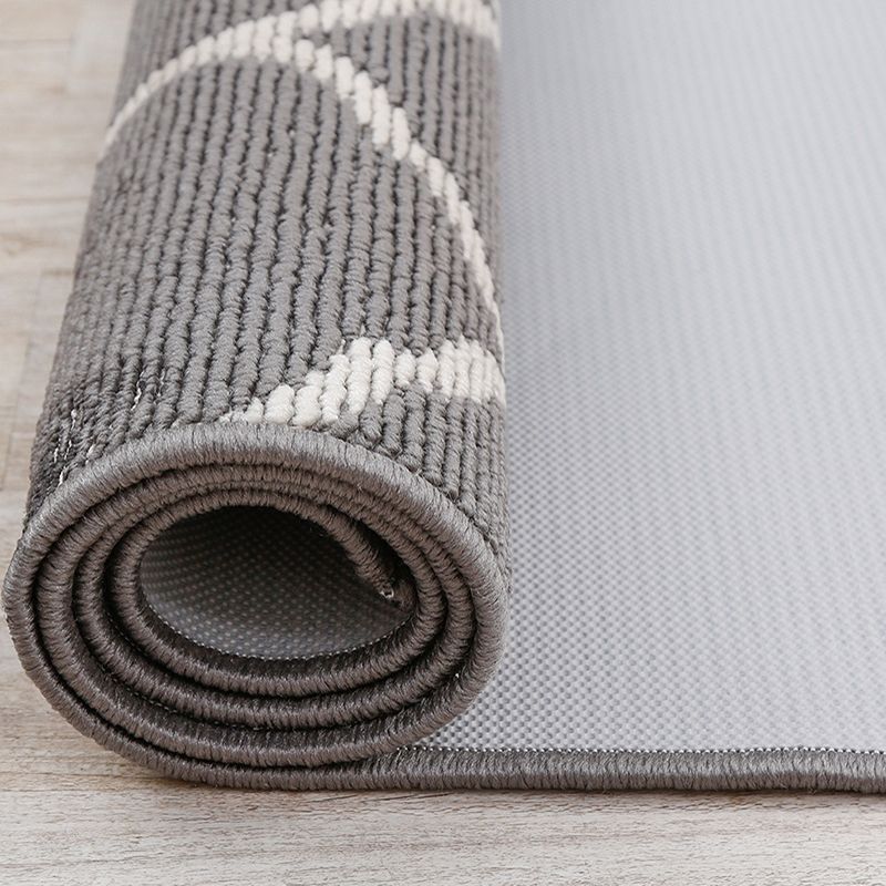 Modern grijze tapijt Leisure geometrisch gebied Tapijten Polyester woonkamer tapijt met niet-slipachter
