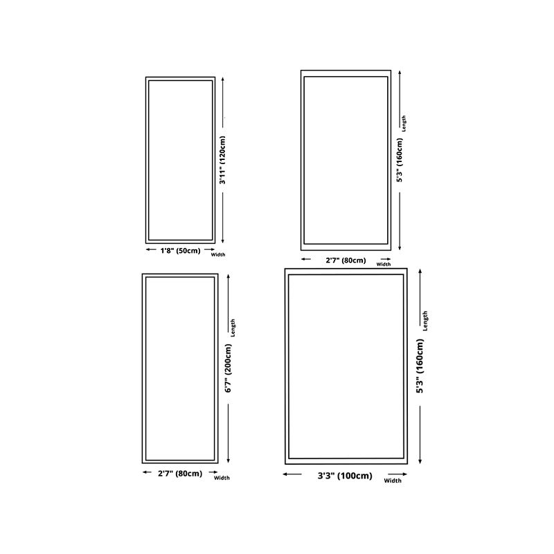 Modern Style Lattice Rug Rectangle Shape Stain Resistant Rug for Home Decor