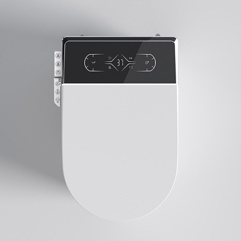 Modern White Heated Seat Toilet ABS Floor Mounted Flush Toilet with Seat