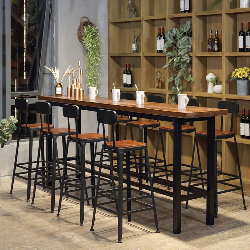 Contemporary Style Counter-height Stool Living Room Bar Stool with Metal Legs