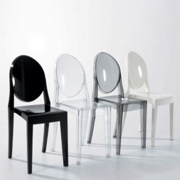 Contemporary Acrylic Barstool Acrylic Counter Stool in Matte Finish for Indoor