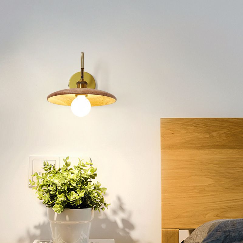 1 Light Hemisphere Shape Wall Light Sconce Modern Wall Light Fixture for Dining Room