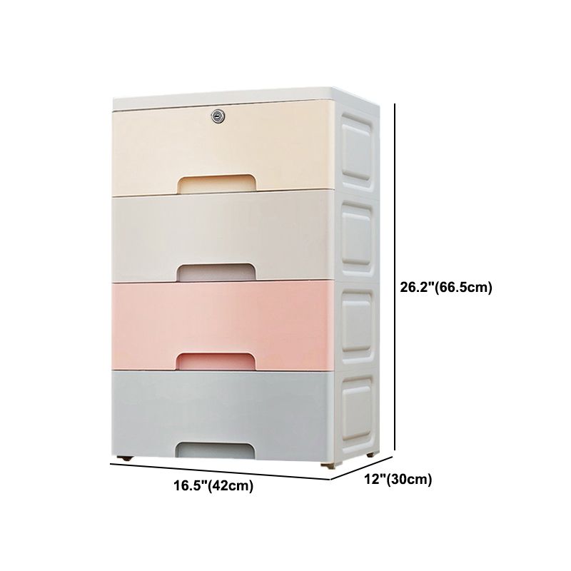 Contemporary Plastic Storage Cabinet With Drawer Non-Hanging Armoire