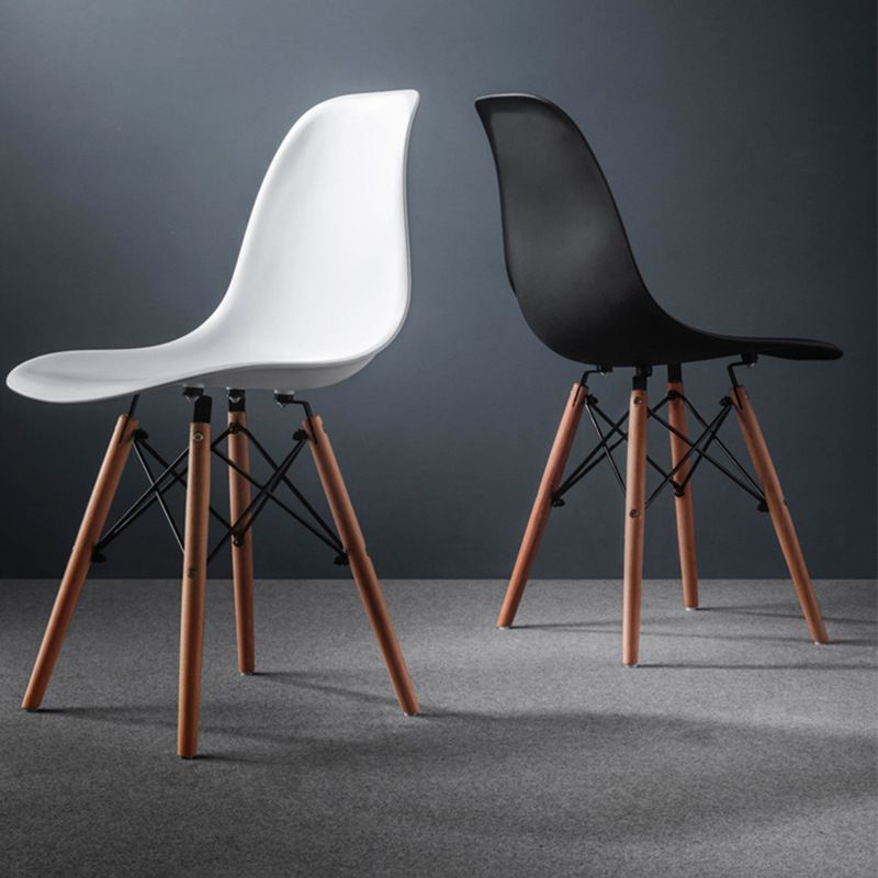 Sedia laterale in legno in stile glam sedia da pranzo per finitura opaca per sala da pranzo