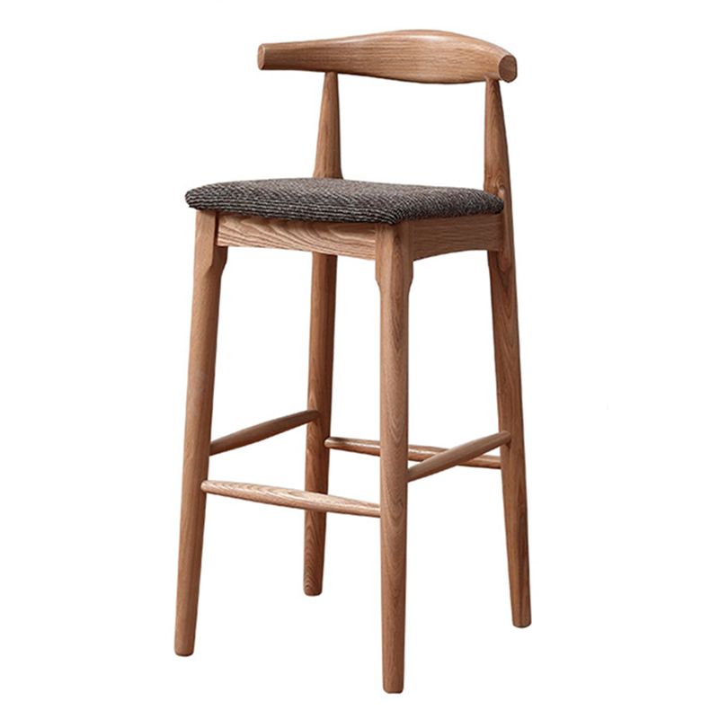 Glam Rectangle Bar Table Set 1/2/3 Pcs Oak Solid Wood Bar Table and Stools in Natural