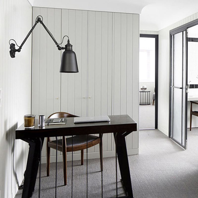 Adjustable Industrial Bell Wall Lights Metal 1-Light Wall Light Fixture