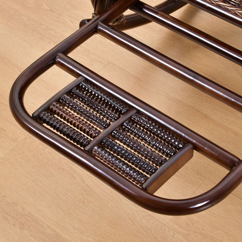 Modern Wicker Rocking Chair in Brown Rocker Chair for Living Room