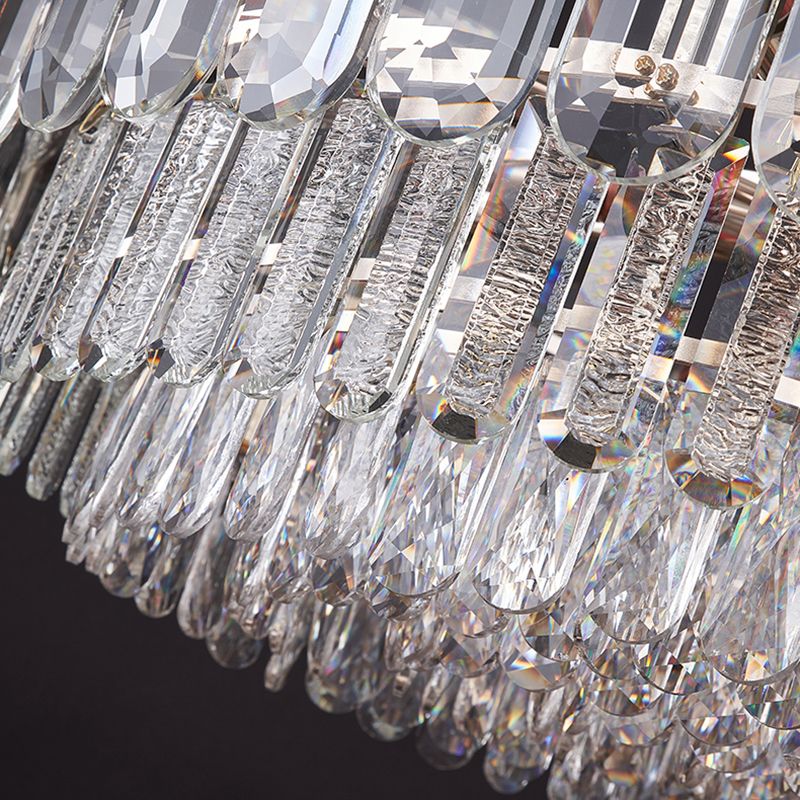 Large Modern Circular Chandelier Crystal Chandelier Lighting Fixtures for Living Room
