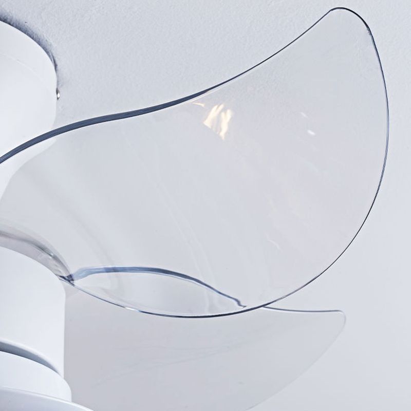 Amber Glass Ball ventilator Lichte armatuur Kinderstijl 3 lampen Wit semi -spoelplafondlicht