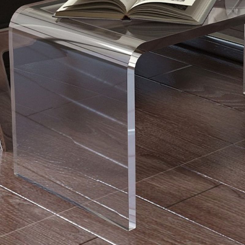 Contemporary Acrylic Side Table Square Sofa Side Accent Table