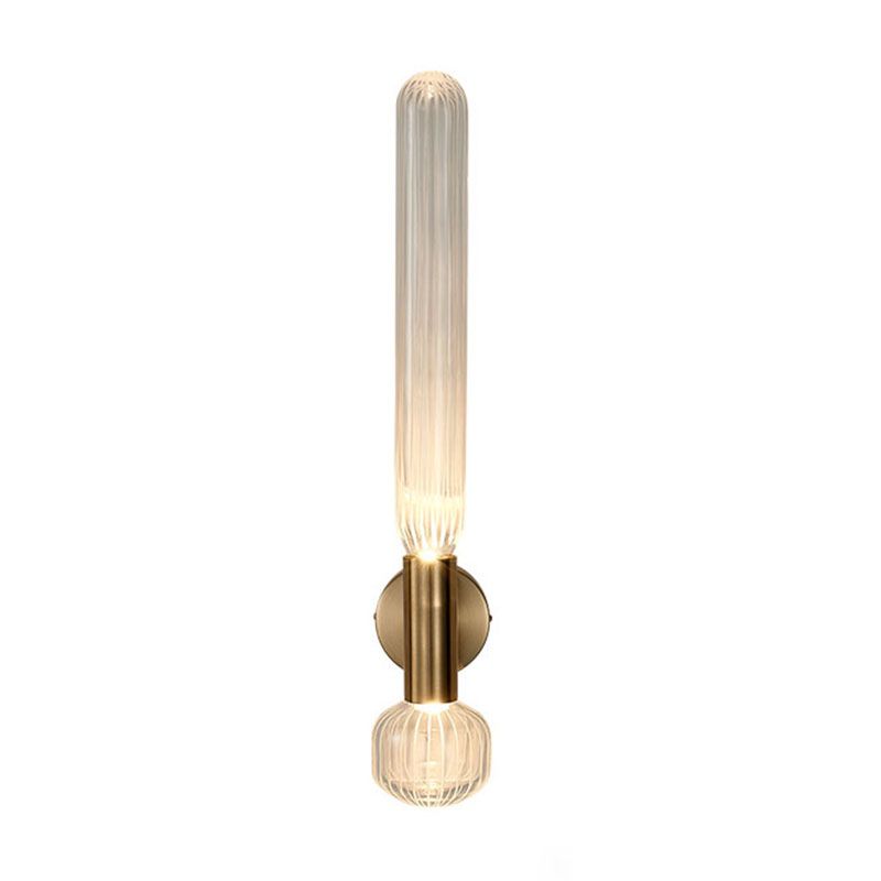 Hedendaagse goudglazen wand gemonteerd verlichting 1-licht wand sconce voor woonkamer
