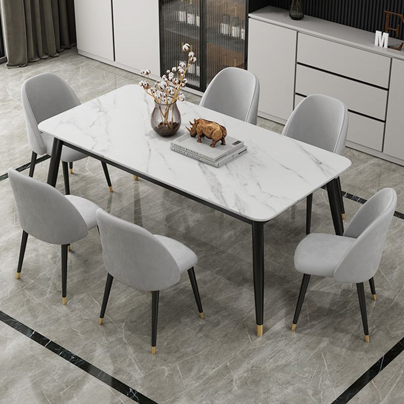 Glam 1/3/5/7 Pieces Dining Set Sintered Stone Dining Table for Home Use