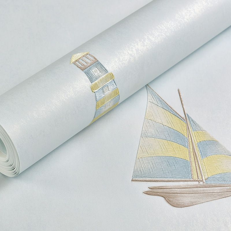 Non-Woven Unpasted Wallpaper Novelty Wall Art for Childrens Bedroom, Stain Resistant