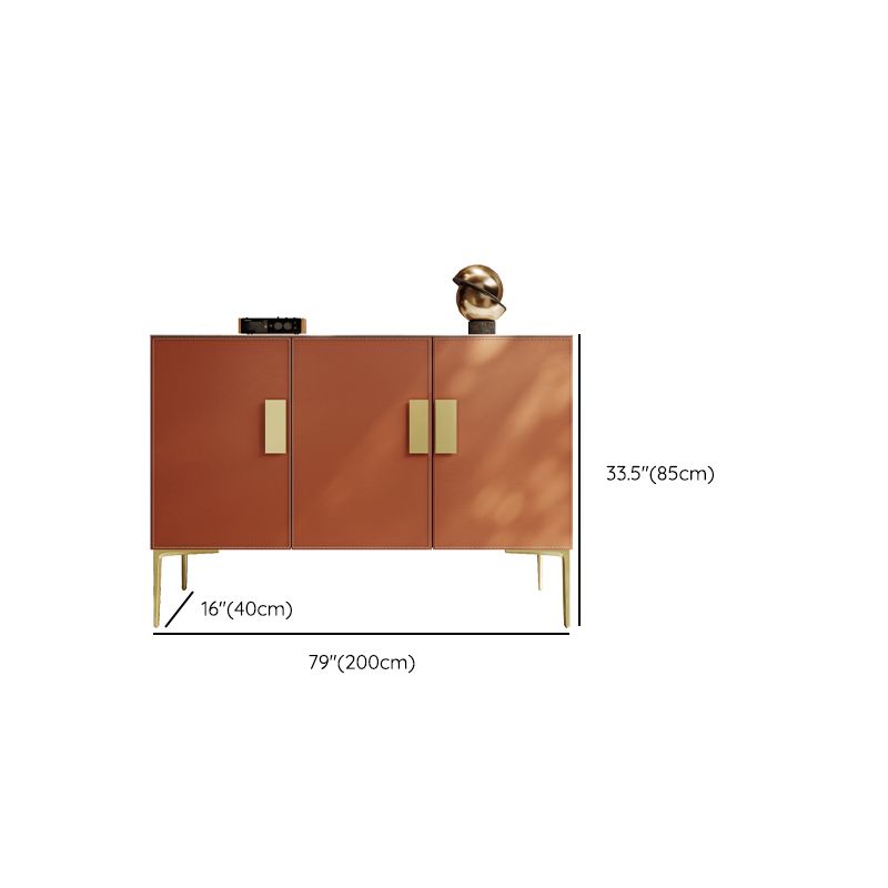 Orange Cabinet Standard 33.46" Tall Accent Cabinet with Doors