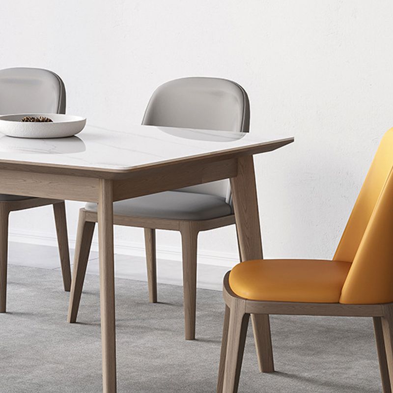Modern Style 1/2/5/7 Pieces Dinette Set Solid Wood Dining Table and Chairs