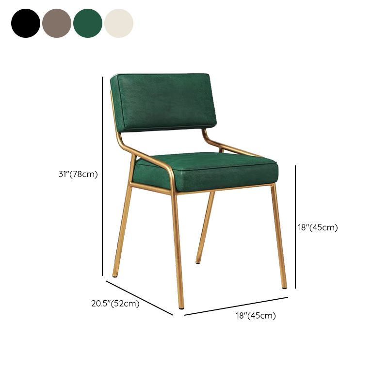 Glam Home Dining Room Chair Upholstered Armless Dining Chairs