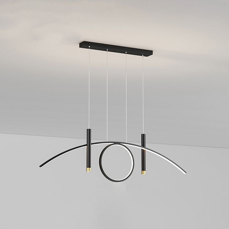 Arc Island Lighting Acrylic Contemporary Simplicity Pendant Lighting Fixtures for Restaurant