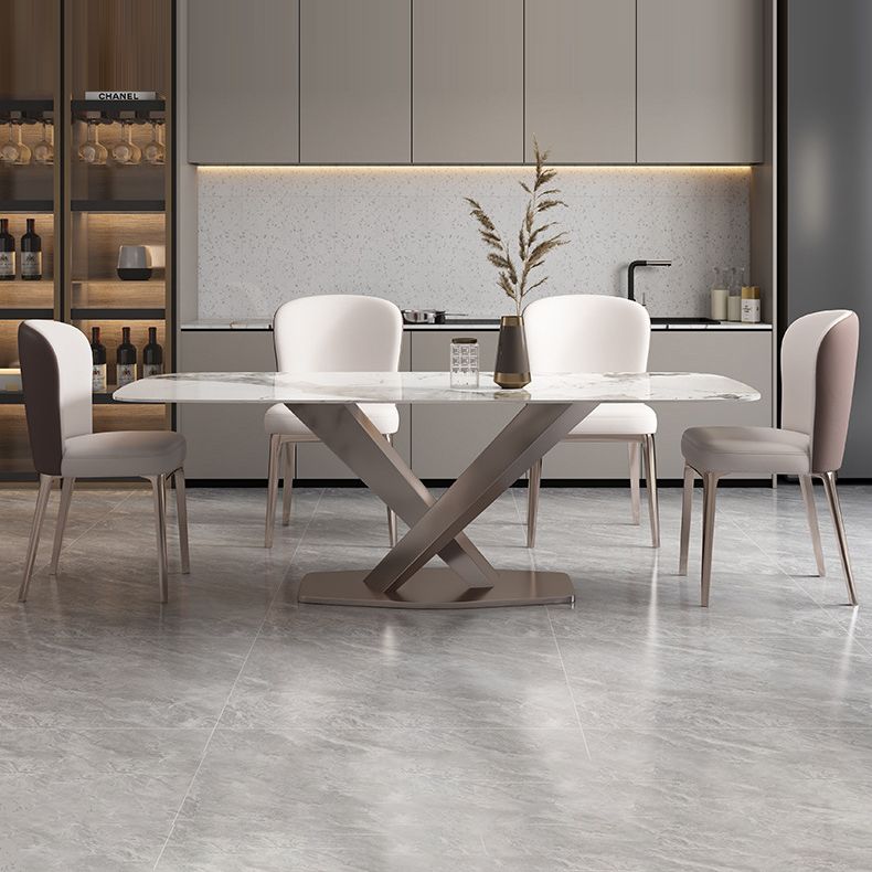 Glam 1/2/5/6/7 Pieces Dining Room Set Sintered Stone Dining Table