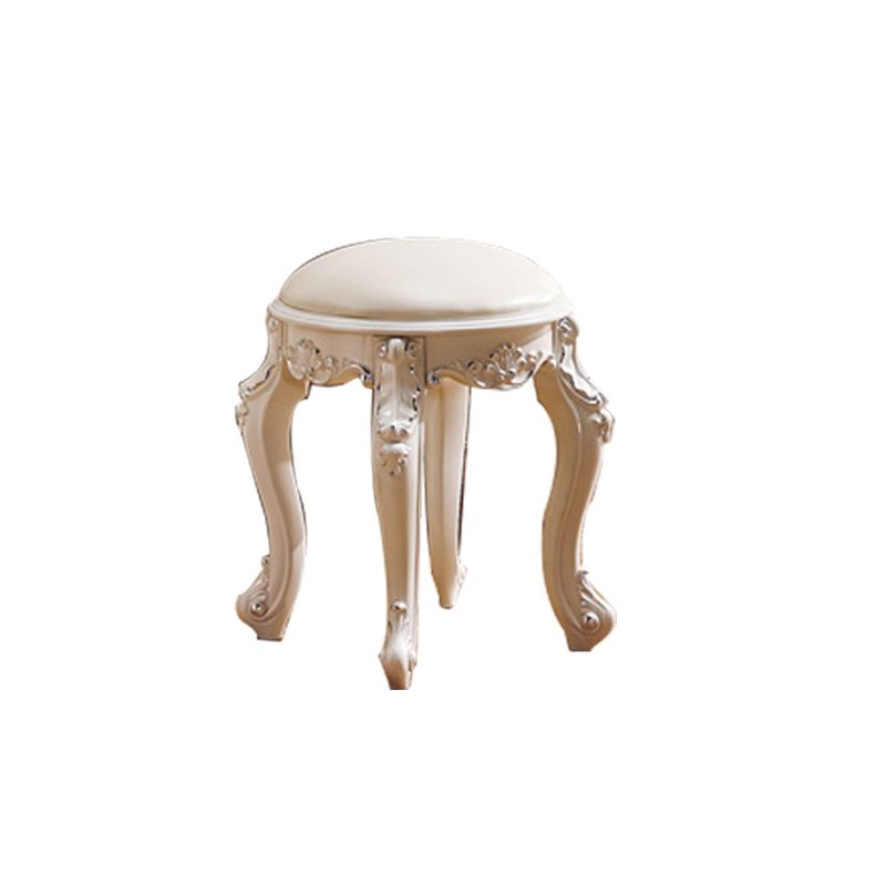 Victorian Storage Makeup Vanity Desk Bedroom Dressing Table Stool Set with Drawer