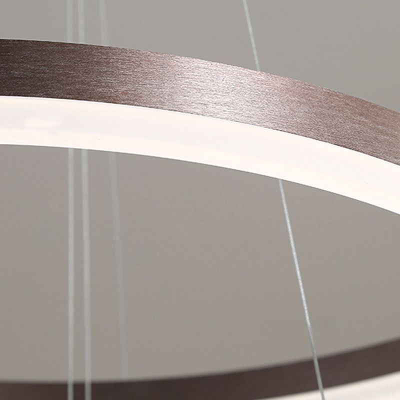 Anillo de 3 luces Luz de techo colgante de lámpara de lámpara de metal de estilo moderno