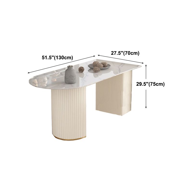 Traditional Luxury Dining Table Sintered Stone Table for Home