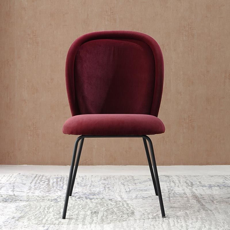 Upholstered Armless Dining Chair Contemporary Dining Room Side Chair