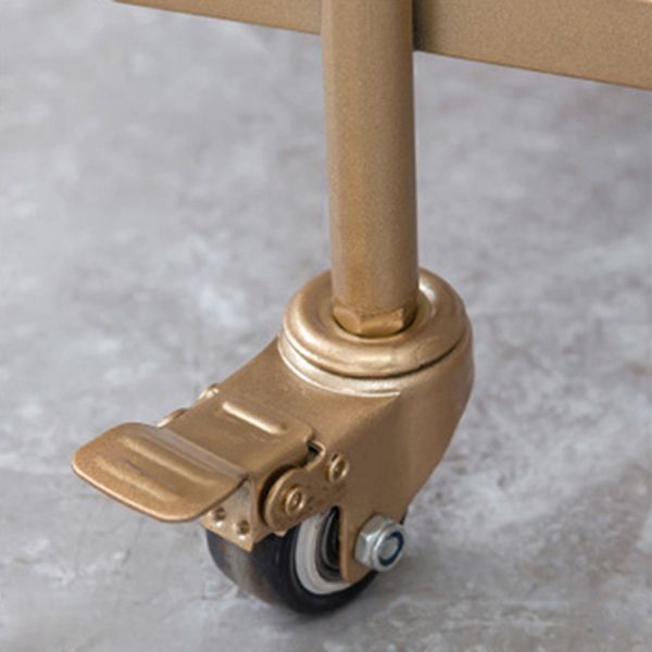 Rolling Modern Prep Table Stone 33.86" High Prep Table for Restaurant