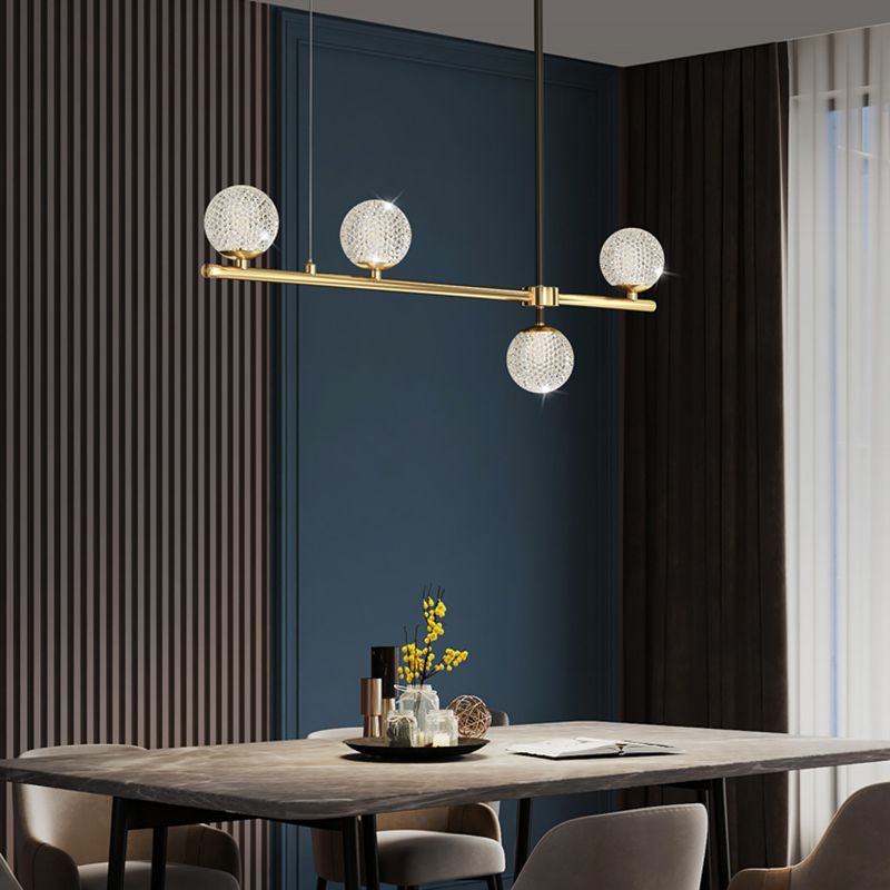 Fixes d'éclairage de l'île en acrylique Globe