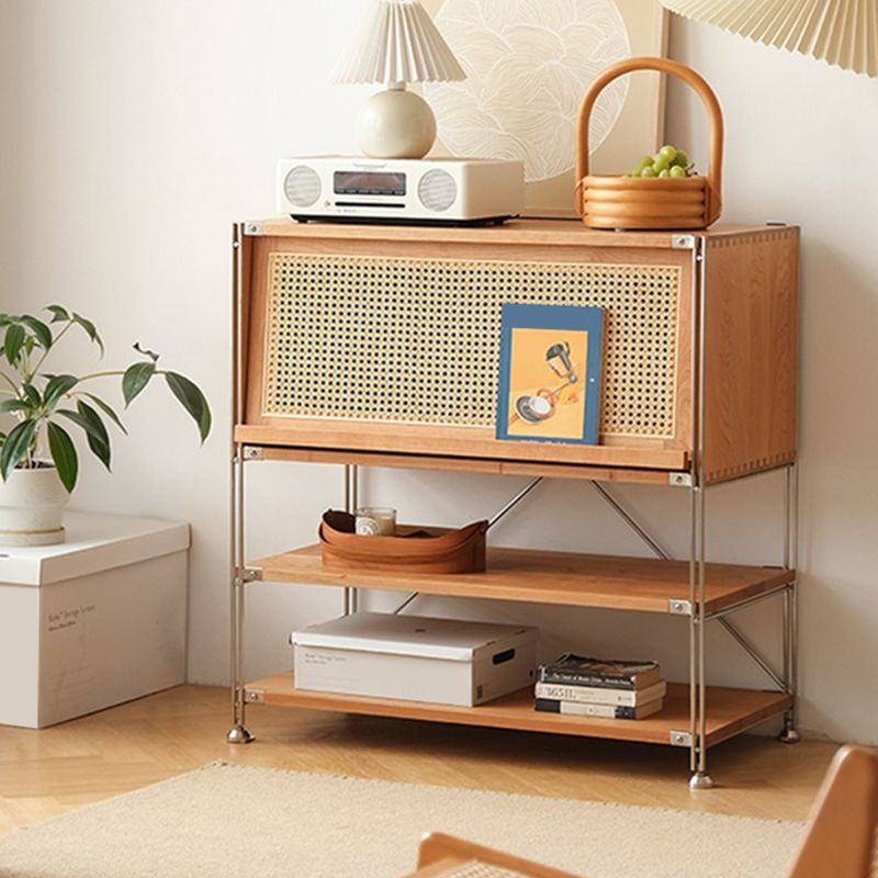 1 Door Storage Cabinet, Modern Rectangular Wooden Cabinet, 35.4"W x 16.9"L x 34.8"H