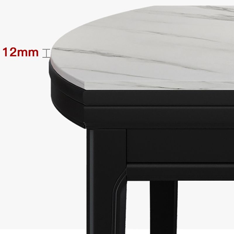 Modern Round Pedestal Dining Table Matte Finish Solid Wood Extendable Dining Table