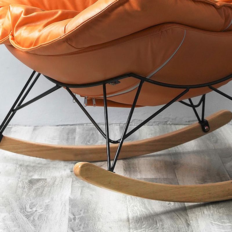 Contemporary Simple Style Rocking Chair Single Indoor Sofa Rocking Chair for Break