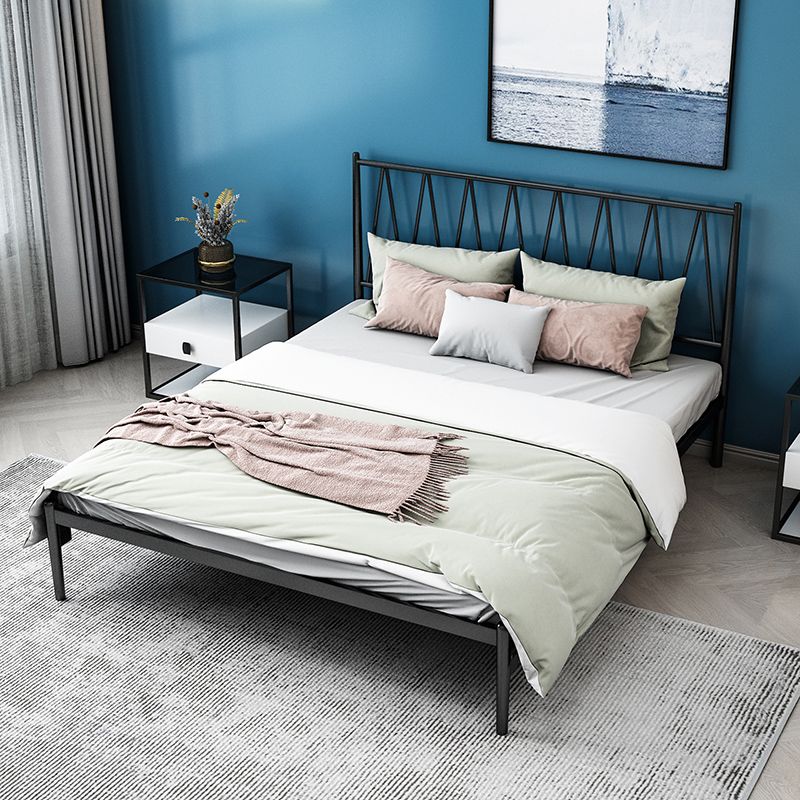 Metal Open-Frame Bed Minimalist Mattress Included Standard Bed