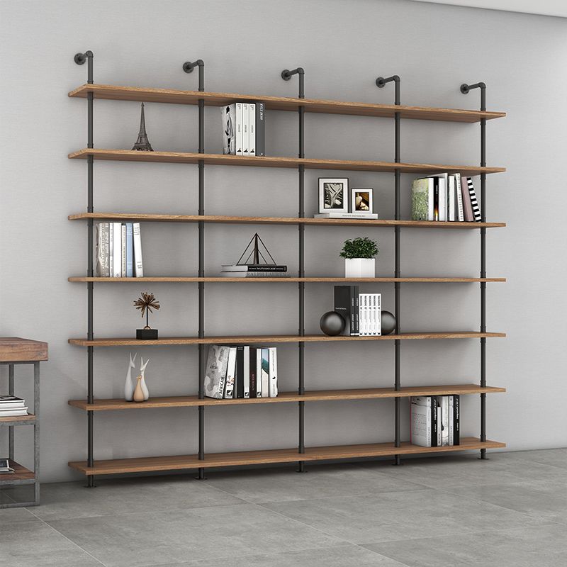 9.84"W Bookshelf Industrial Style Wall Mounted Bookcase for Home and Office