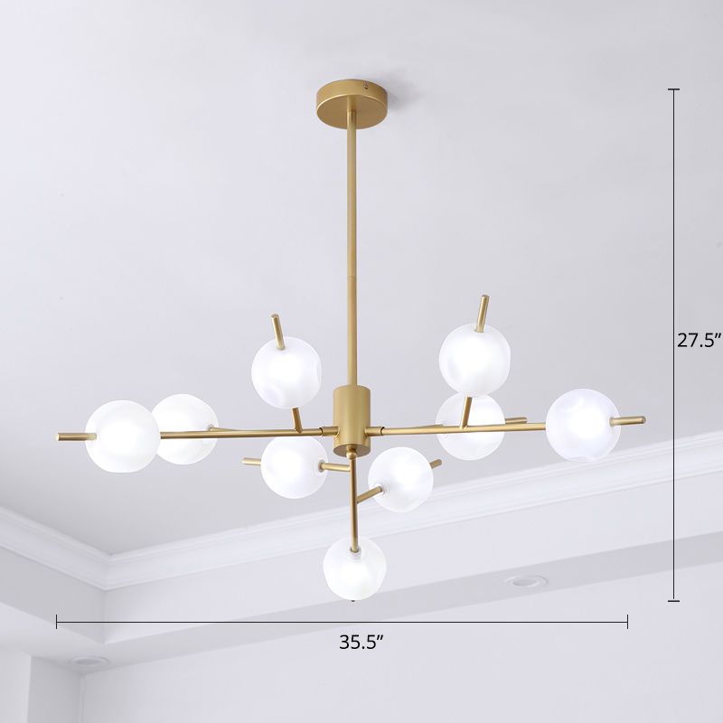 Modos Lampada sospensione soffitto moderna Opal glassata in vetro lampadario lampadario