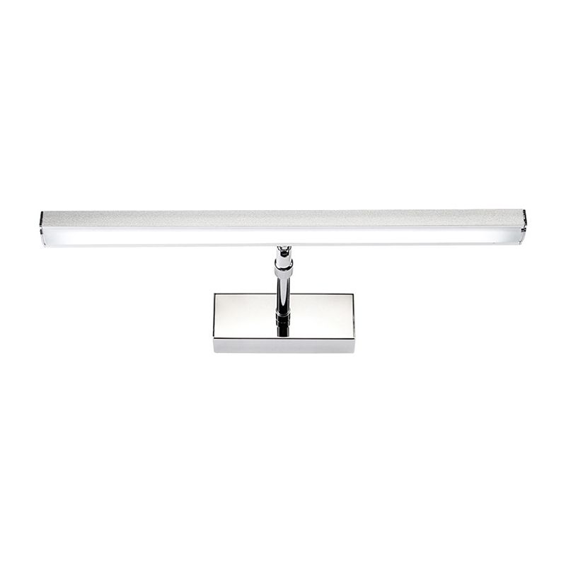 Aluminium rechthoek ijdelheid verlichting eenvoudige stijl 19 "/23" breedte LED SCONCE Wandlicht in chroom, warm/wit licht